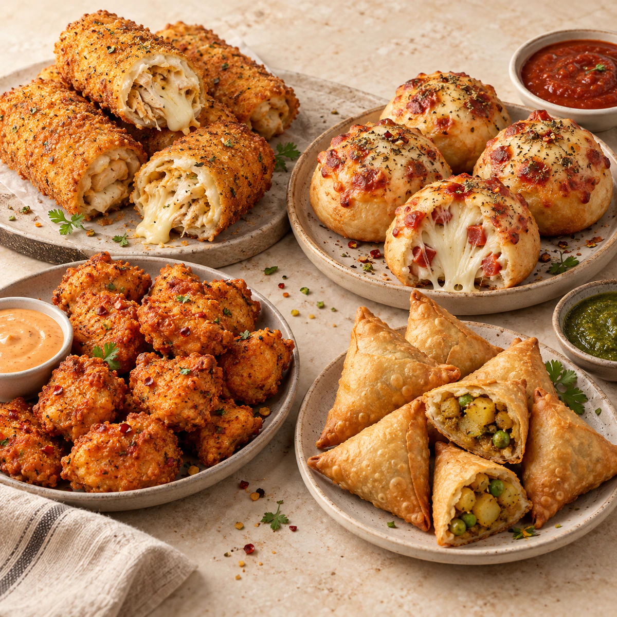 Chicken Cheese Bread Roll