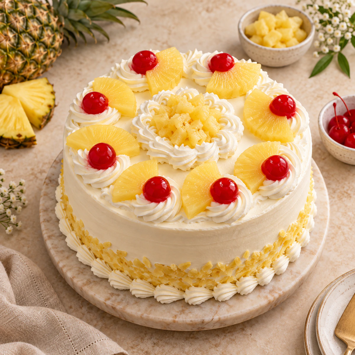 Pineapple Cream Cake