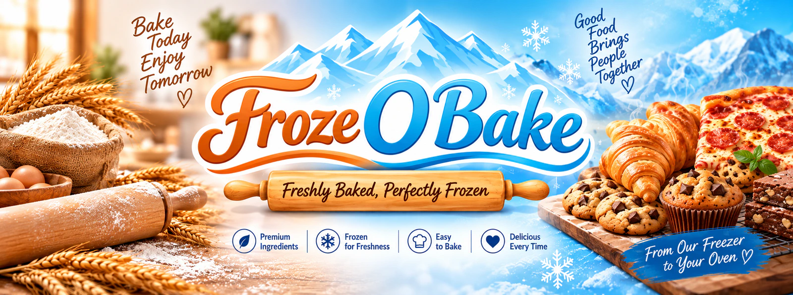 Froze o bake home-cooked food