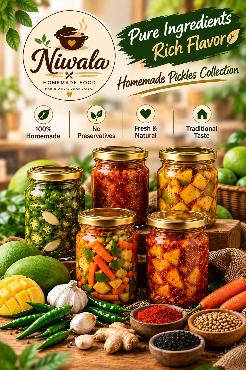 Niwala homemade pickles collection and prices
